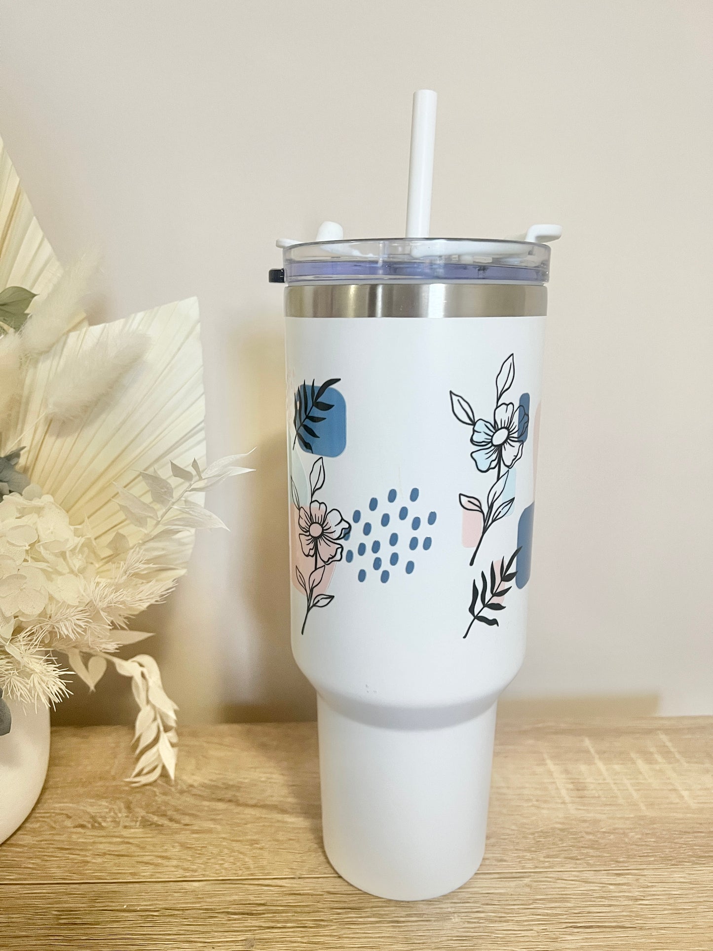 August Floral Tumbler 40oz
