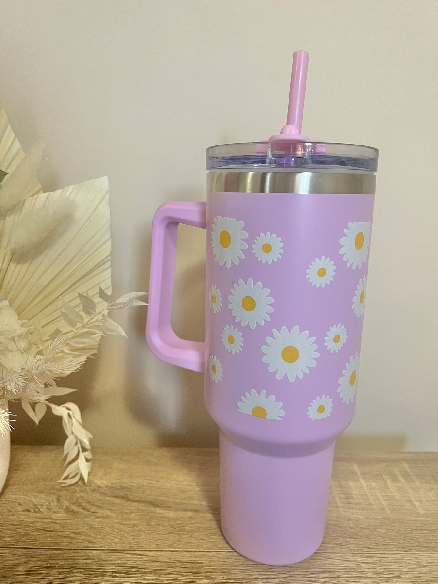 Purple Daisy Tumbler 40oz
