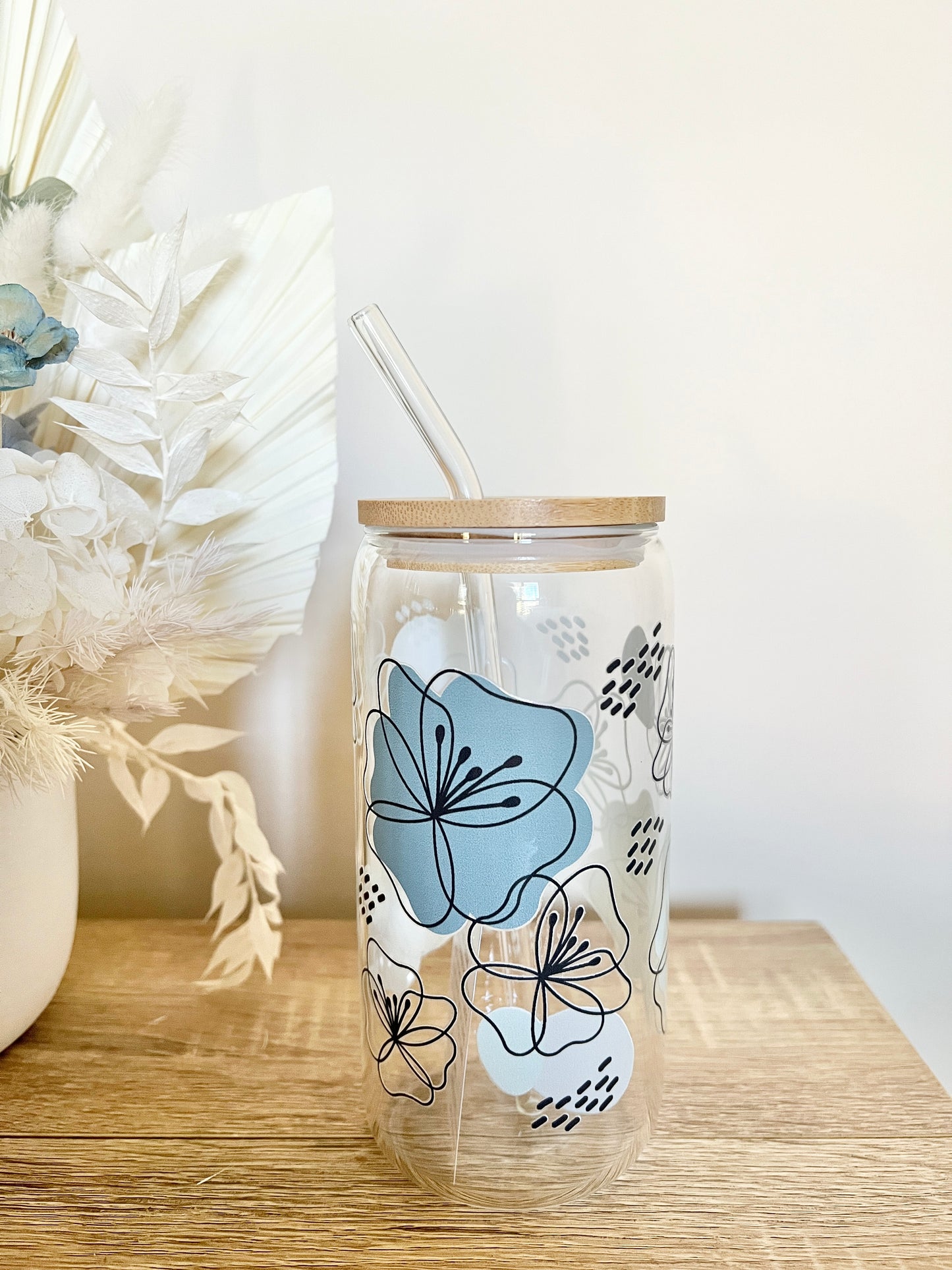Blue Hibiscus Tumbler 16oz