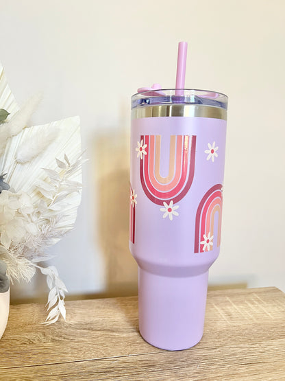 Pastel Rainbow Tumbler 40oz