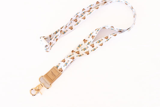 Highland Cow Lanyard